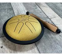 MEINL Sonic Energy Mini Steel Tongue Drum B Major, 6 Notes - Gold 6" (15.24 cm)