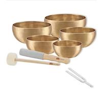 Meinl Sonic Energy SBU2950 Universal Singing Bowls Set of 5 with Keepdrum Tuning Fork