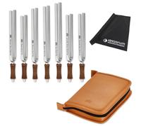 Meinl Sonic Energy TF-SET-CHA-7C Tuning Forks Chakra Tuning Fork Set 7 Pieces Includes Case with Keepdrum Cloth