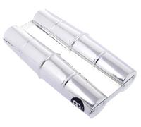 Meinl Percussion Aluminum Samba Shaker - Large Musical Instrument with warm Sound - Double - Aluminum, Silver (SSH2-L)