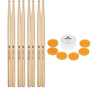 Meinl Stick & Brush Drumsticks, Concert SD1 Four Pair Bundle with Drum Honey Gel Dampeners - North American Maple with Round Wood Tip - MADE IN GERMANY (SB113-4)