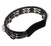 Meinl Percussion Hand Tambourine Steel Jingles Black TMT1BK