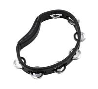 Meinl Tour Hand Tambourine Steel Jingles Black