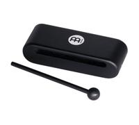 Meinl Percussion Wood Block Instrument - Medium-Large Percussion Instrument Incl. Wooden Beater - Siam Oak, Black (MWB1BK)