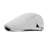 meioro Cotton Newsboy Cap for Men Striped Texture Flat Cap Gatsby Irish Cabbie Ivy Newsboy Hat Adjustable Driving Breat Hats