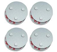 meioro Magnetic Smoke Detector Installation Tool,Quick and Easy Fastening Ceiling Mounted Kit for Smoke Alarm,No Need Drill No Danger 10 Seconds Install (4pc)
