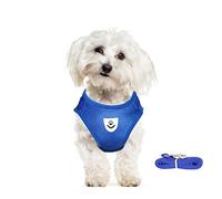 meioro No Pull Dog Harness and Lead Set for Small Medium Dog Cat,Reflective Adjustable Soft Mesh Pet Vest Harnesses for Walking,Breathable Padded Easy Control Step-in Puppy Kitten Vest with 1.2m Leash