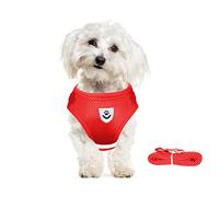 meioro No Pull Dog Harness and Lead Set for Small Medium Dog Cat,Reflective Adjustable Soft Mesh Pet Vest Harnesses for Walking,Breathable Padded Easy Control Step-in Puppy Kitten Vest with 1.2m Leash