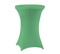 meioro Stretch Tablecloths Spandex Tight Table cover, Washable Round 60cm Table Protection, Wrinkle Resistant Stretchable Tablecloth Suitable for Events Weddings Parties (Green,60Dx110H cm)