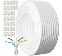 MEIPEK 150m Cat 6 Ethernet Cable External Outdoor Internet Cable 150 Meters Bulk FTP 23AWG Lan Extra Long High Speed Network Shielded Wifi Rj45 Patch
