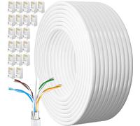 MEIPEK Ethernet Cable 100m, Cat 6 High Speed Lan Cable, Cat6 100 Meters Internet Cable, FTP 23AWG External Bulk Gigabit Network Cable, Shielded Wifi Cable Weatherproof Internet Cable