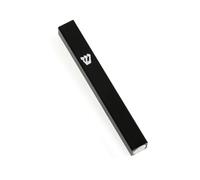 Meir Cohen Aluminium Mezuzah Case | Weatherproof with Screw Plug | Adhesive Back | Fits Scrolls up to 10cm | Black