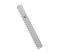 Meir Cohen Aluminium Mezuzah Case | Weatherproof with Screw Plug | Adhesive Back | Fits Scrolls up to 12cm | Brushed