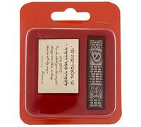 Meir Cohen Pewter Car Mezuzah Case with Psalm 91 Verse, 5.5 Centimetres, Menorah