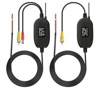 MEIRIYFA 2.4G Wireless Color Video Transmitter and Receiver for Vehicle Backup/Front Car Camera - 2.4GHz Wireless RCA Video Receiver/Transmitter for Car Parking Monitor Rear View Camera