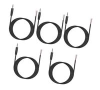 MEIRIYFA 3.5mm Male Plug to Bare Wire Stereo Audio Cable, 1/8" 3.5mm TRS 3 Pole Plug Pigtail Open End Audio Cable for Headphone Headset Speaker Replacement Cable Repair - 5Pack, 1M