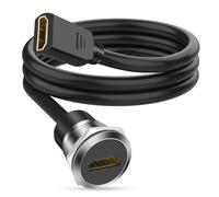 MEIRIYFA 4K HDMI Extender Cable, HDMI 2.0 Female to Female Adapter Extension Cable Support 4K@60Hz 3D HDR Compatible with HDTV, PS3/PS4, Laptop, Monitor, Projector - 1M (F-F)