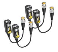MEIRIYFA 8MP Passive HD BNC Video Balun Connectors Passive AHD/TVI/CVI/CVBS Signal Transceivers for 720P/960P/1080P/3MP/4MP/5MP/8MP CCTV Security Cameras - 2 Pairs