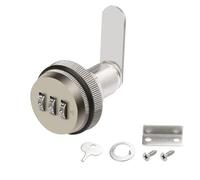 MEIRIYFA Combination Cam Lock, Password Coded Drawer Cabinet Lock With 3/4 Inch Cylinder, Chrome Finish, Security Combi-Cam for Mailbox (30mm Bronze)