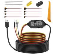 MEIRIYFA Dash Cam Acc Hardwire Kit Micro USB Hard Wire Kit Fuse 12V-24V to DC 5V 3A Dashboard Car Camera Charger Power Cord with Low Voltage Protection for Dashcam GPS Recorder - 3.5M/11.5FT