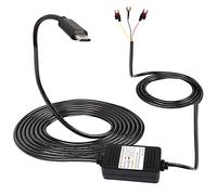 MEIRIYFA Dash Cam ACC Hardwire Kit, USB Type C Hardwire Dashcam Kit Step-Down Cable, 12V-24V to DC 5V 3A Car Dash Charger Power Cord - 3.5M