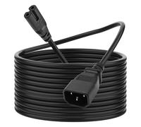 MEIRIYFA IEC 320 C14 to C7 Power Adapter Cable 10A 250V C14 Male to C7 Female AC Power Extension Cord for Monitor, Printer, Scanner, Laptop, Camera -3M/9.8FT