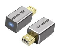 MEIRIYFA Mini DisplayPort Headless Ghost Display Emulator, 4K Mini DP Dummy Plug EDID Emulator Virtual Display Adapter with LED Light for PC, Remote Servers (2PCS)
