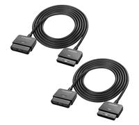 MEIRIYFA PS2 Controller Extension Cable Cord, 1.8M Extender Cable Compatible with Playstation 2 PS2 Game Console Wired Controller - 2Pack
