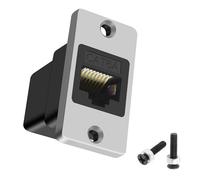 MEIRIYFA RJ45 Cat6A Panel Mount Coupler, 10Gbps Ethernet RJ45 Female to Female Adapter Ethernet LAN Network Extender Shield Connector for Cat6A/Cat6/Cat5/Cat5e Network Cable