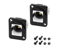MEIRIYFA TosLink Optical Coupler Digital Audio Fiber Optic Adapter, 2Pack Fiber Optic Cable Extender Female to Female Panel Mount Coupler for CD Player TV Sound Bar ProAudio Cards