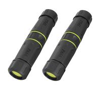 MEIRIYFA Waterproof Cat7 RJ45 Coupler IP68, 10GB RJ45 Female to Female Coupler Connector Shielded, IP68 Waterproof Ethernet Outdoor LAN Connector for Cat7/Cat6/Cat6A/Cat5/Cat5e Ethernet Cable - 2Pack