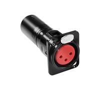 MEIRIYFA XLR 3 Pin Female to Male Pass Through Panel Mount Jack, Mic XLR 3PIN D Series Type Adapter Feed/Pass Thru Converter Compatible with Microphone, Mixer