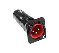 MEIRIYFA XLR 3 Pin Male to Female Pass Through Panel Mount Jack, XLR 3PIN Adapter Feed/Pass Thru Converter Compatible with Microphone, Mixer