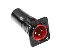 MEIRIYFA XLR 3 Pin Male to Male Pass Through Panel Mount Jack, Mic XLR 3PIN D Series Type Adapter Feed/Pass Thru Converter Compatible with Microphone, Mixer (Male to Male)