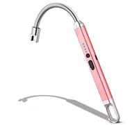 MEIRUBY Lighter Electric Lighter Candle Lighter Rechargeable USB Lighter Arc Lighters for Candle Camping BBQ (Gold)