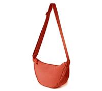 MEISEE Nylon Crescent Crossbody Bag for Women Men Fanny Pack Crossbody Bag Dumpling Lightweight Travel Sling Bag, 05-orange, Cute