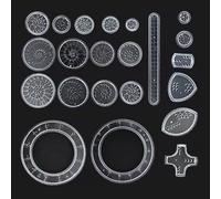 MEISH 22Pcs Spirograph Drawing Set Geometric Spiral Stationery Tool Drawing Painting Graphics Stencils for Kids