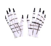 MEISH Adults Skeleton Gloves Grim Reaper Glove Halloween Horror Claw Gloves Creepy Ghost Glove for Adults Women