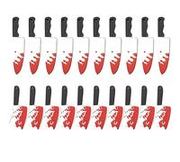 MEISH Fake Knife Charms Mini Plastic Fake Knives Halloween Knife Pendants for DIY Jewelry Making Crafting Parties Gift Decoration, 2 Styles (20)