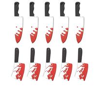 MEISH Fake Knife Charms Mini Plastic Fake Knives Halloween Knife Pendants for DIY Jewelry Making Crafting Parties Gift Decoration, 2 Styles (10)