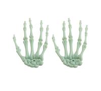 MEISH Halloween Skeleton Hands Glow in The Dark Fake Human Hand Realistic Skeleton Hand Halloween Zombie Props Decorations for Men Women
