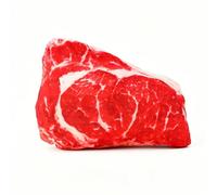 MEISH Realistic Steak Plush Dog Toy, Soft Stuffed Pet Chew Toy, Food Shape Puppy Play Accessory for Small Medium Dogs, Cute Pet Sofa Cushion Toy for Pet Supplies