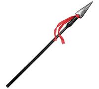 MEISH Spartan Spear with Red Tassel Roman Plastic Spear Native American Weapons Halloween Cosplay Accessory for Adults Dress Cosplay