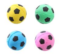 MEISH Sponge Cat Balls Soft Foam Soccer Balls Cat Play Interactive Ball Colorful Pet Chew Ball for Dogs Puppy Cats (4)