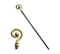 MEISH Wizard Staff Prop Shepherd Staff Walking Sticks Scepter Plastic Crook Staff Cosplay Costume Accessory for Halloween
