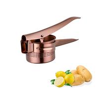 Meisha Potato Ricer - Stainless Steel Manual Masher for Potatoes, Fruits, Vegetables, Yams, Squash, Baby Food and More - Gold/851 (Color : Rose Gold)