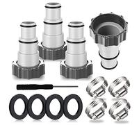 MEISHANG 4PCS Pool Hose Adapter, Pool Adapter For Intex Pool, Hose Adapter For Pump, Connection For Ø 32 And 38 Mm Pool Hose
