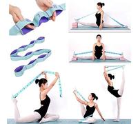 Meishen Stretching Straps Hamstring Stretcher Device Elastic Exercise Band Yoga mat Carrying Straps Leg Exercise Equipment Stretching Strap with Loops for Flexibility Stretch Strap 11 Loops