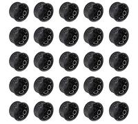 Meister, 36 mm deep, black, 25 pieces, 70 mm diameter, central junction star-shaped cable laying, flush-mounted, device box, 7461030