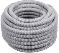 Meister 7480620 7480620 M25 Insulation Pipe Flexible Design - 25 Metres - Light Grey - 320 N (Light) - M25 Thread - Flame Retardant - Suitable for Flush-Mounted & Hollow Walls/Corrugated Pipe /